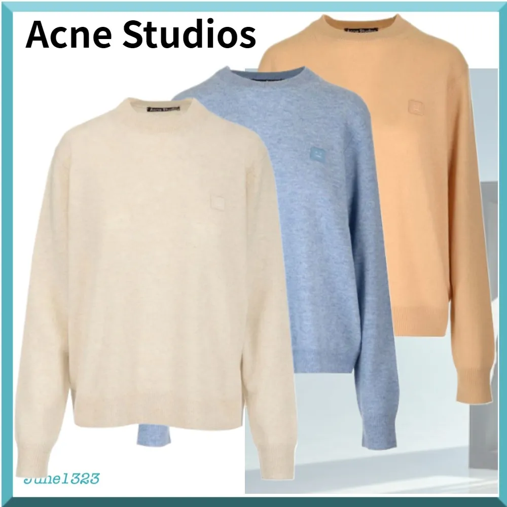 Acne Studios  |Plain Logo V-neck & Crew neck