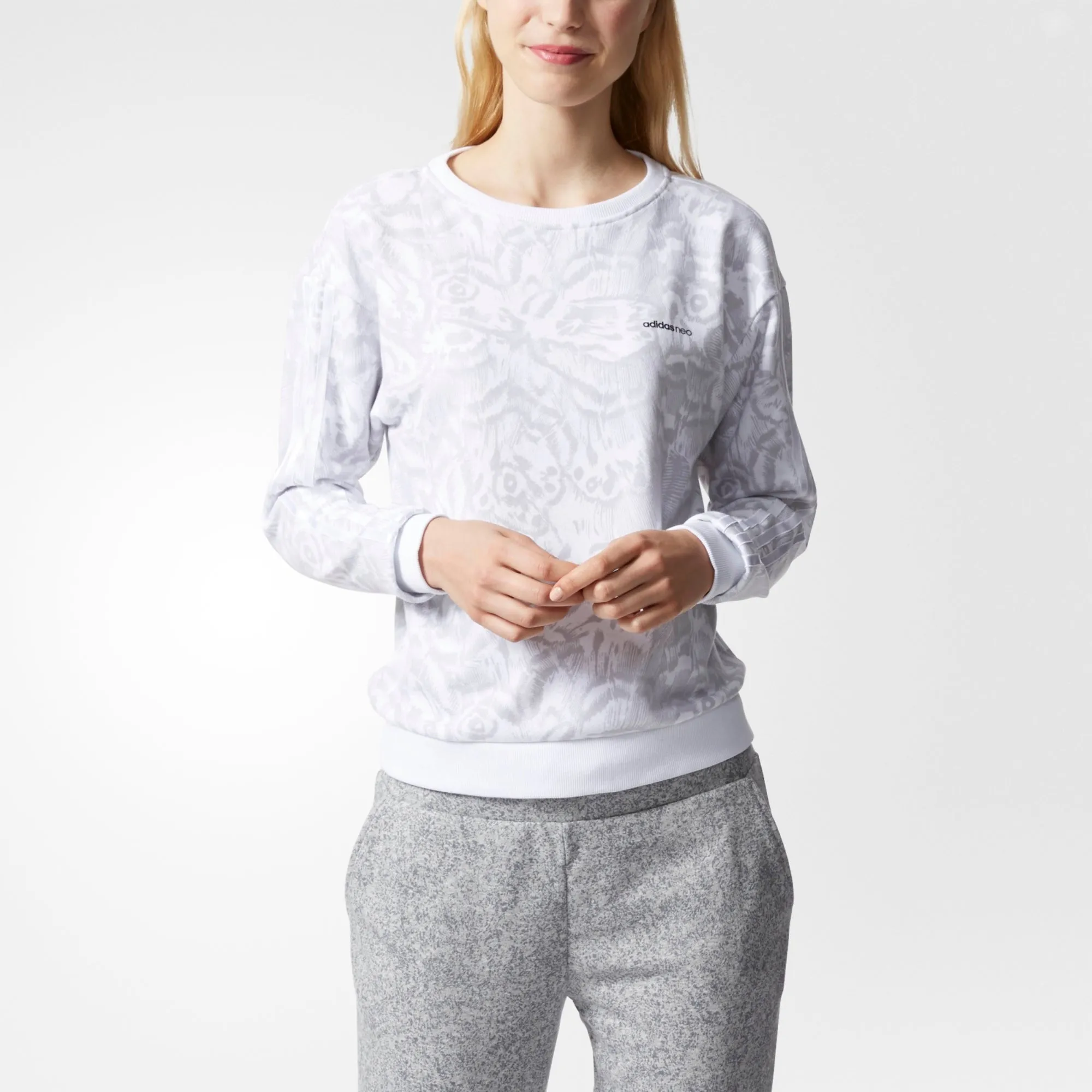 Adidas Women Butterfly Print Sweatshirt BP6614