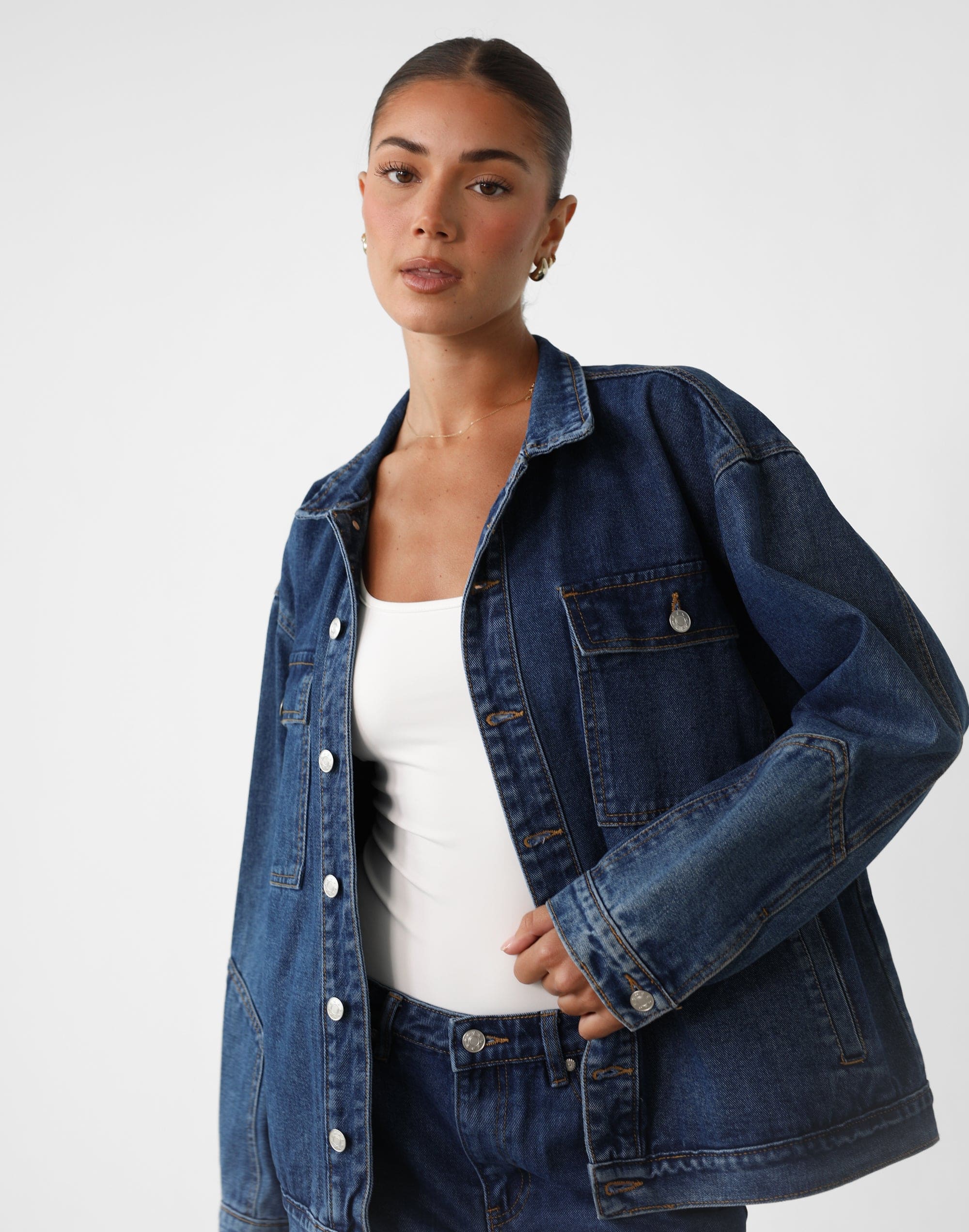 Adrian Denim Jacket (Dark Denim)