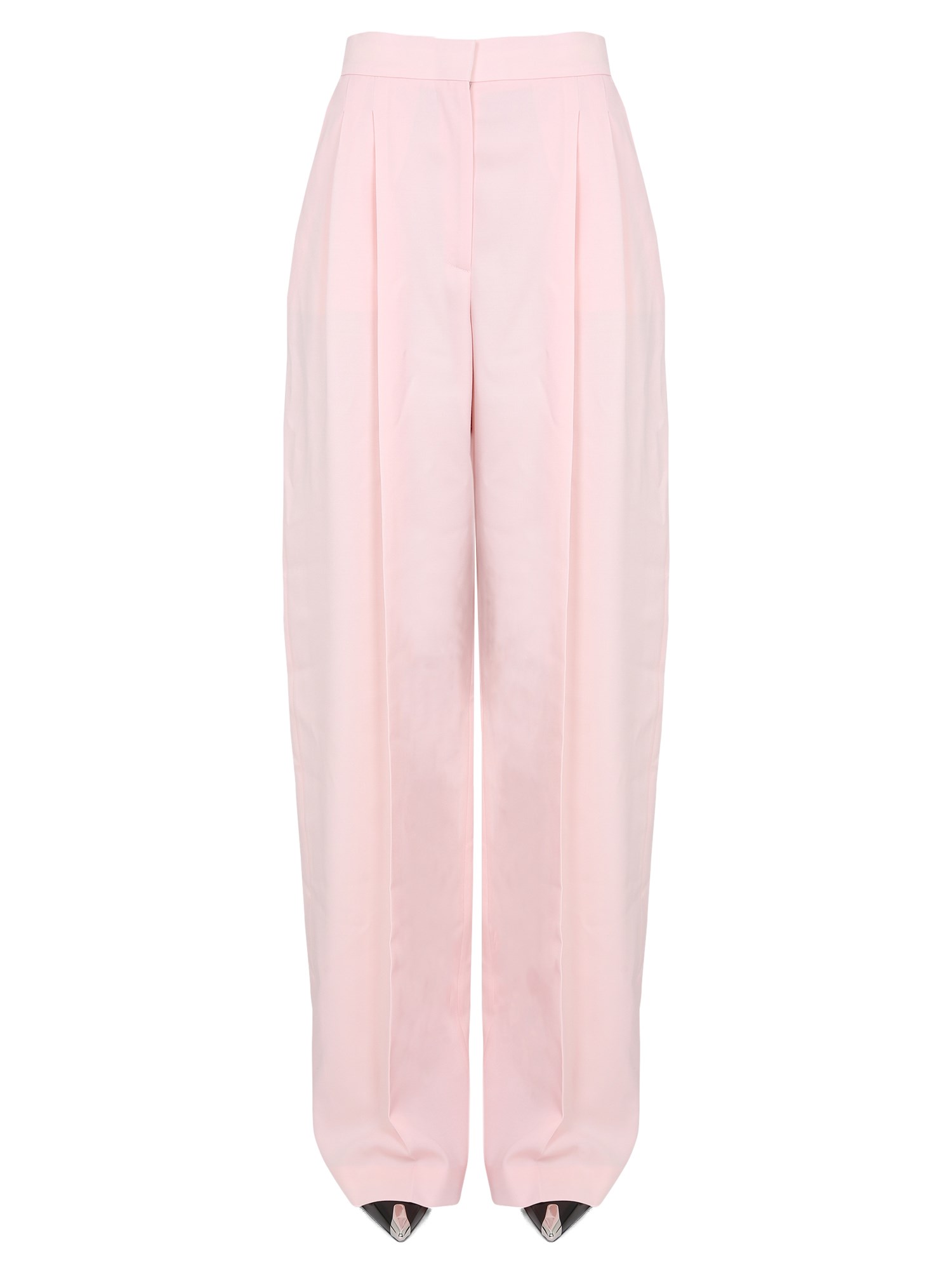 ALEXANDER McQUEEN    WOOL WIDE LEG PANTS