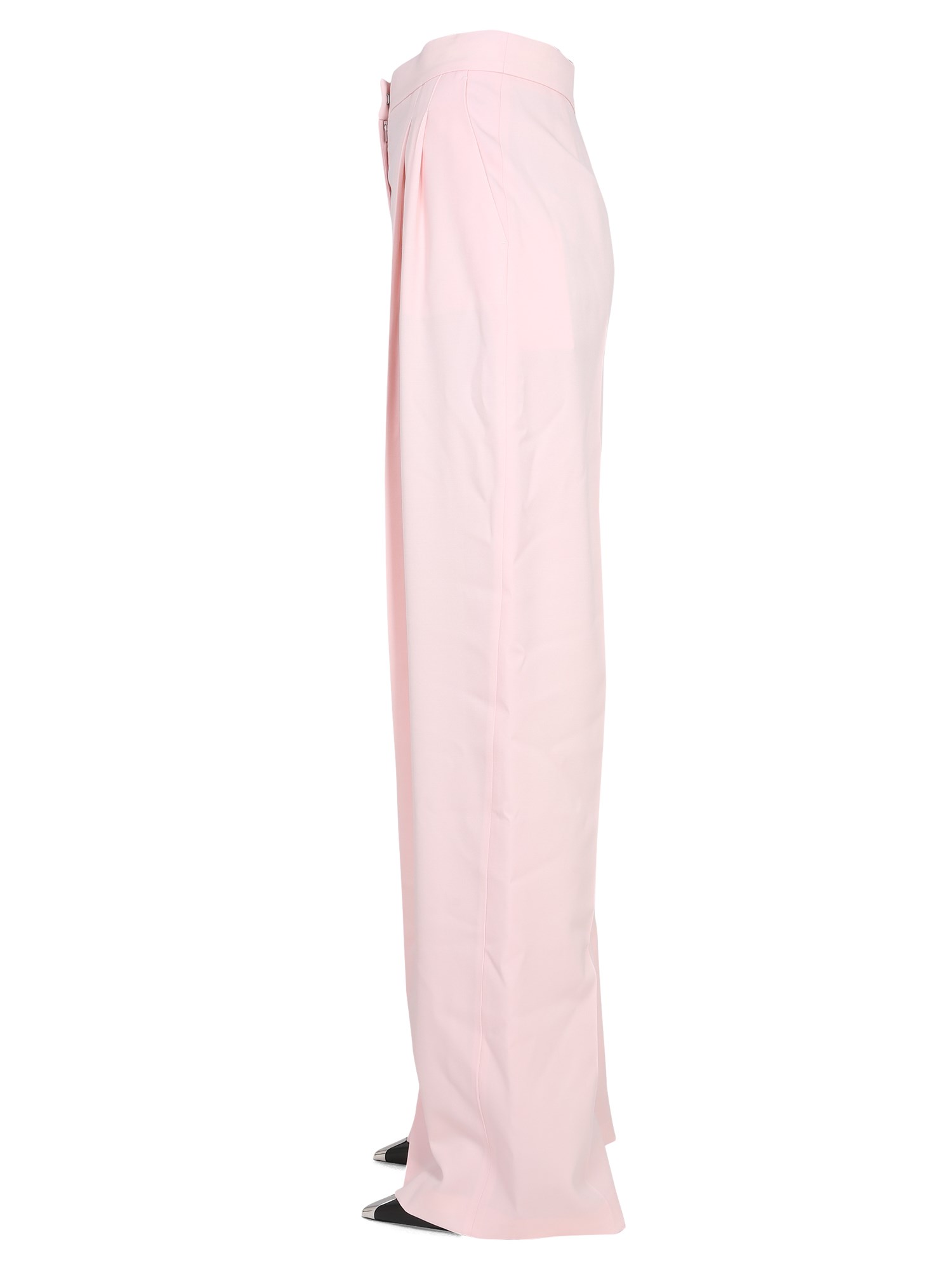 ALEXANDER McQUEEN    WOOL WIDE LEG PANTS