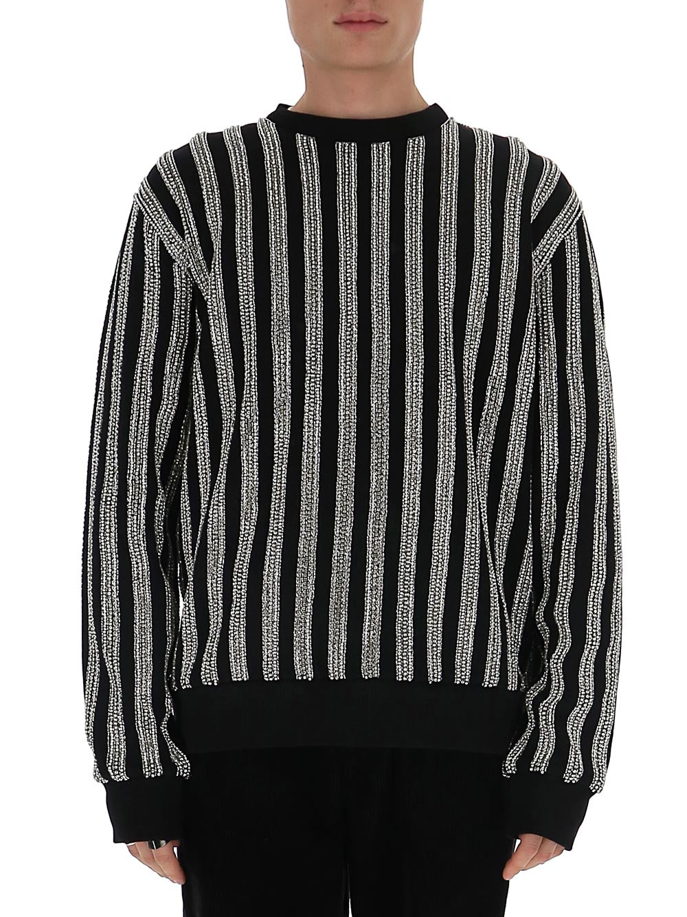 Amen Striped Crewneck Sweater