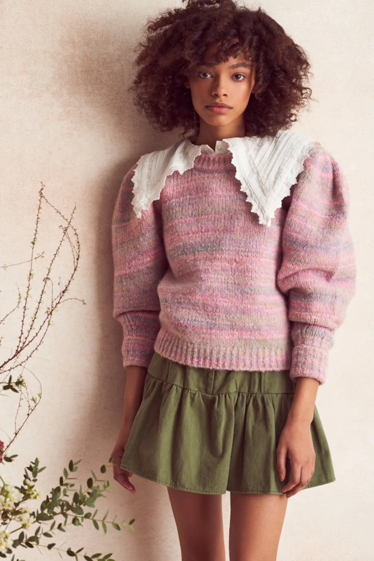 Aquarius Pullover Sweater - Pink Cloud