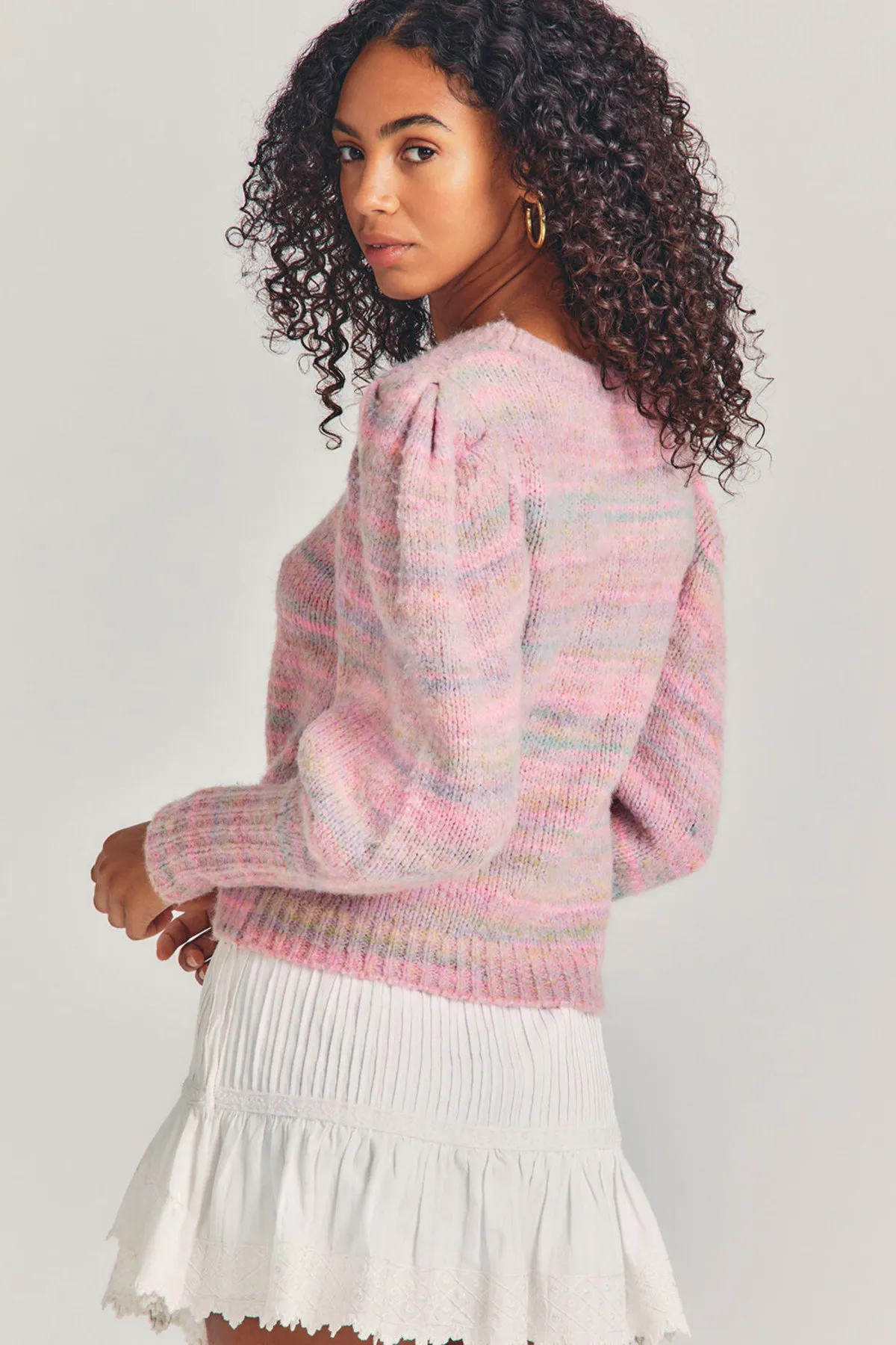 Aquarius Pullover Sweater - Pink Cloud