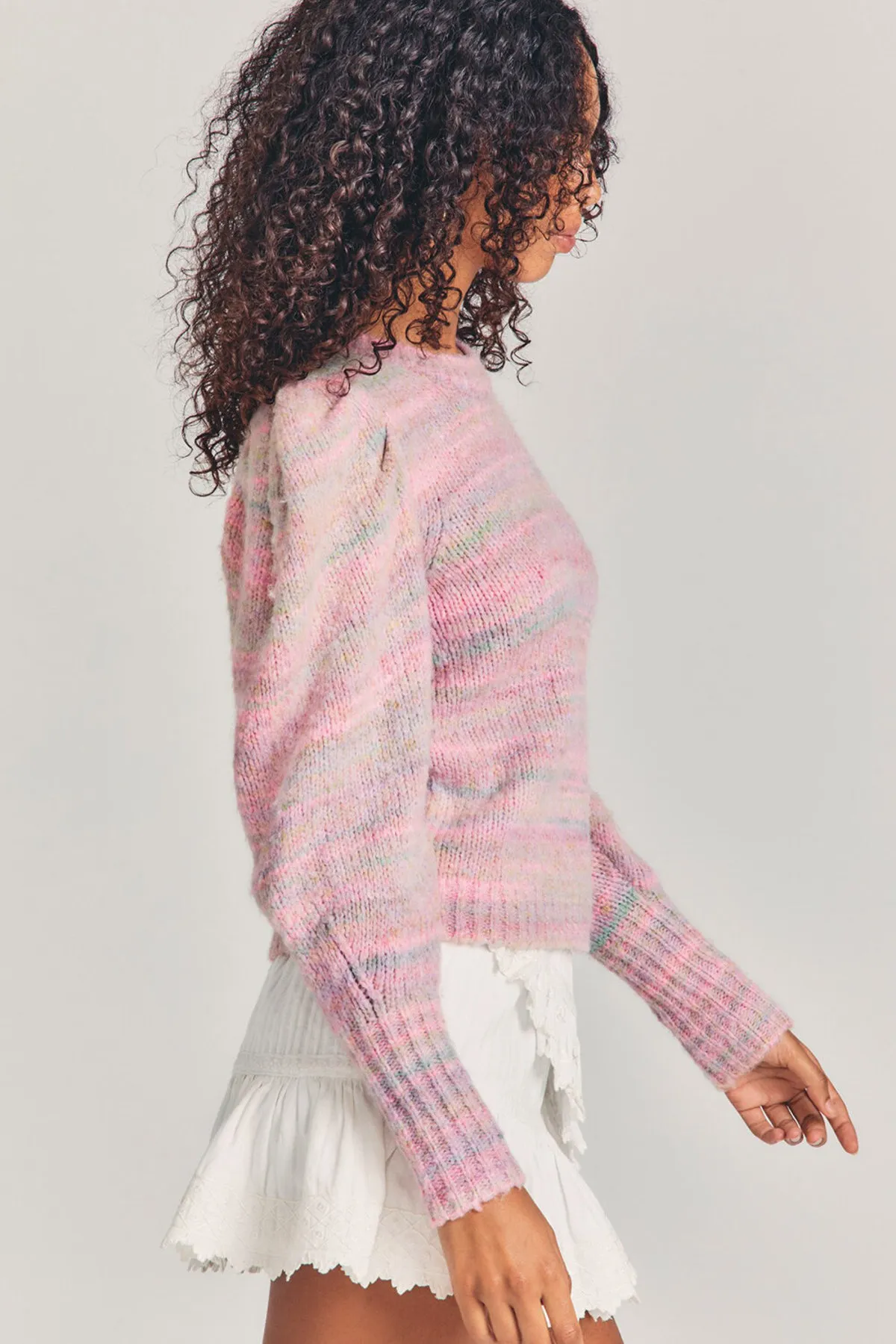 Aquarius Pullover Sweater - Pink Cloud