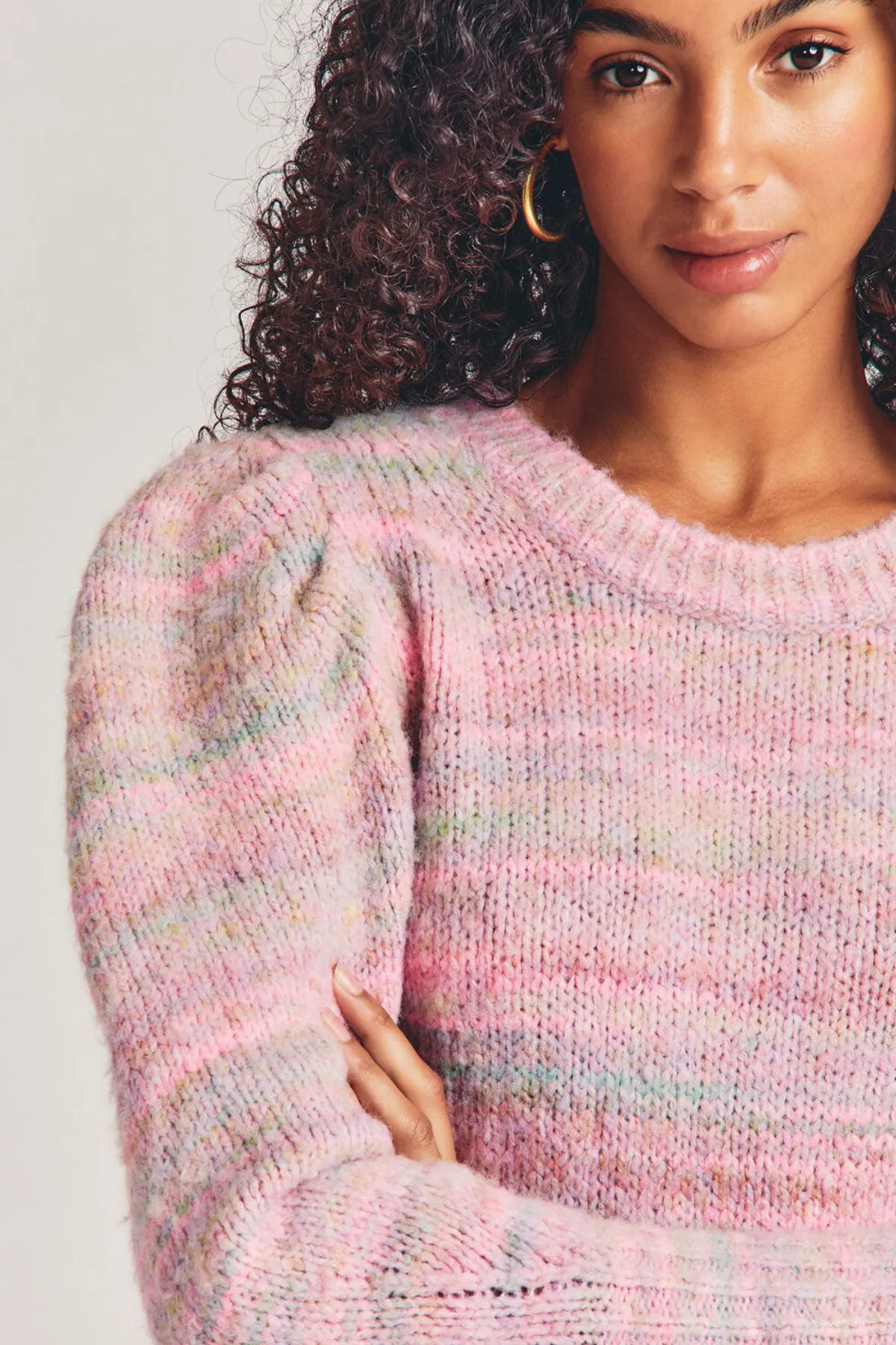 Aquarius Pullover Sweater - Pink Cloud