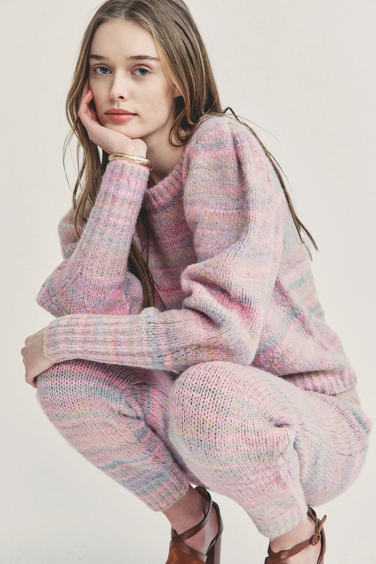 Aquarius Pullover Sweater - Pink Cloud