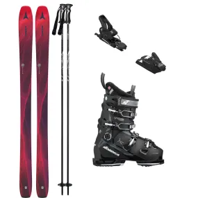 Atomic Maven 93 C Skis Womens 2024 (Salomon Strive 12 Binding) with Nordica Speedmachine 3 85 Womens Boots Ski Package