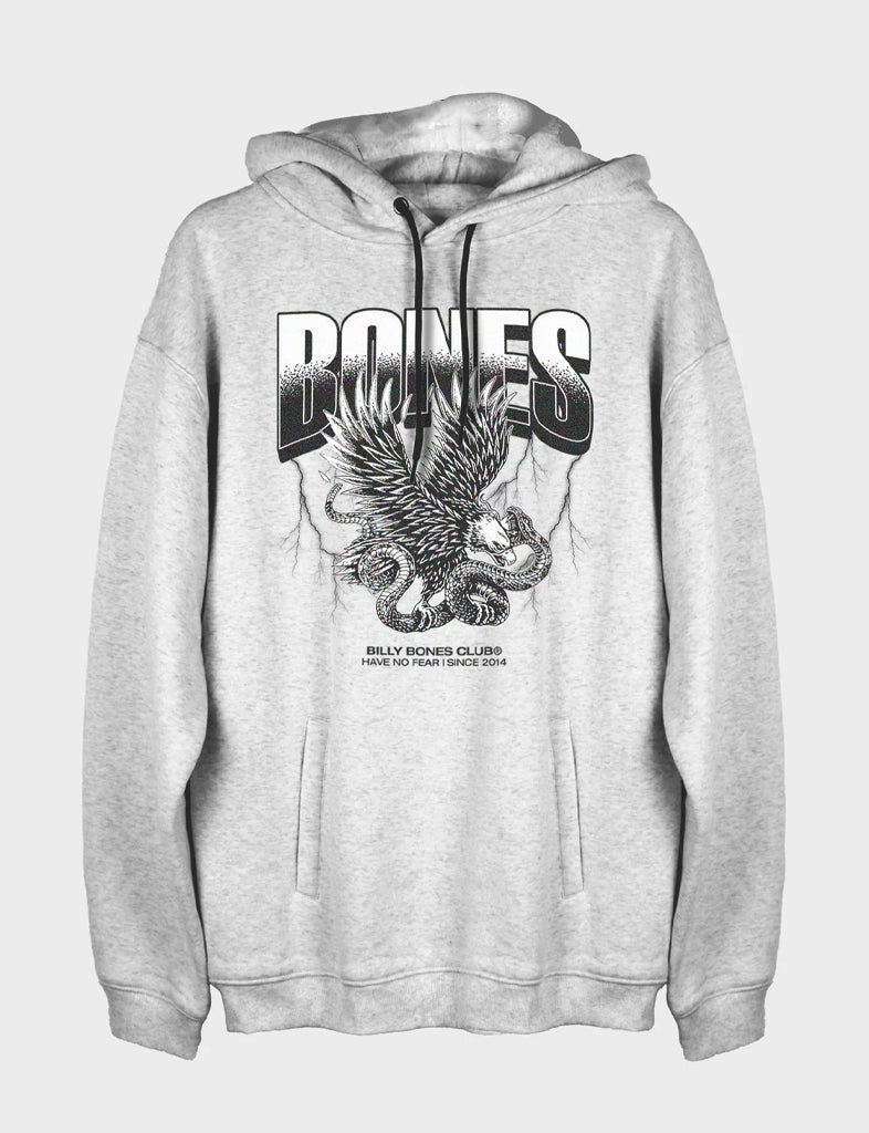 BILLY BONES CLUB NO FEAR HOODIE - SNOW MARLE