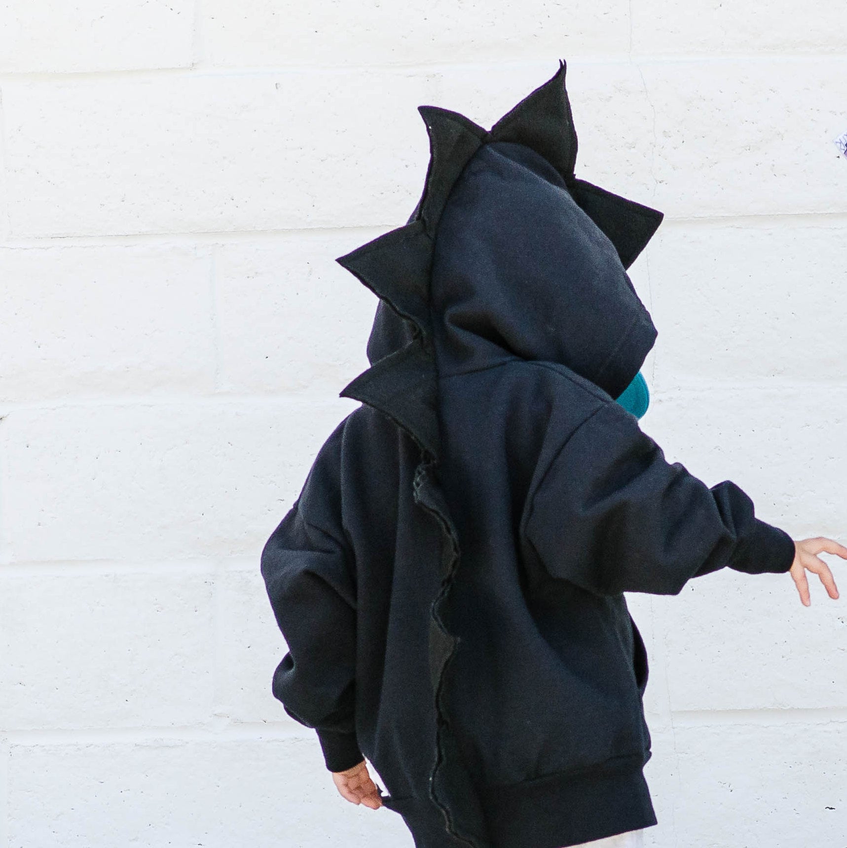 Black Dino Hoodie Kids Dress Up - Scorched | Dino Style