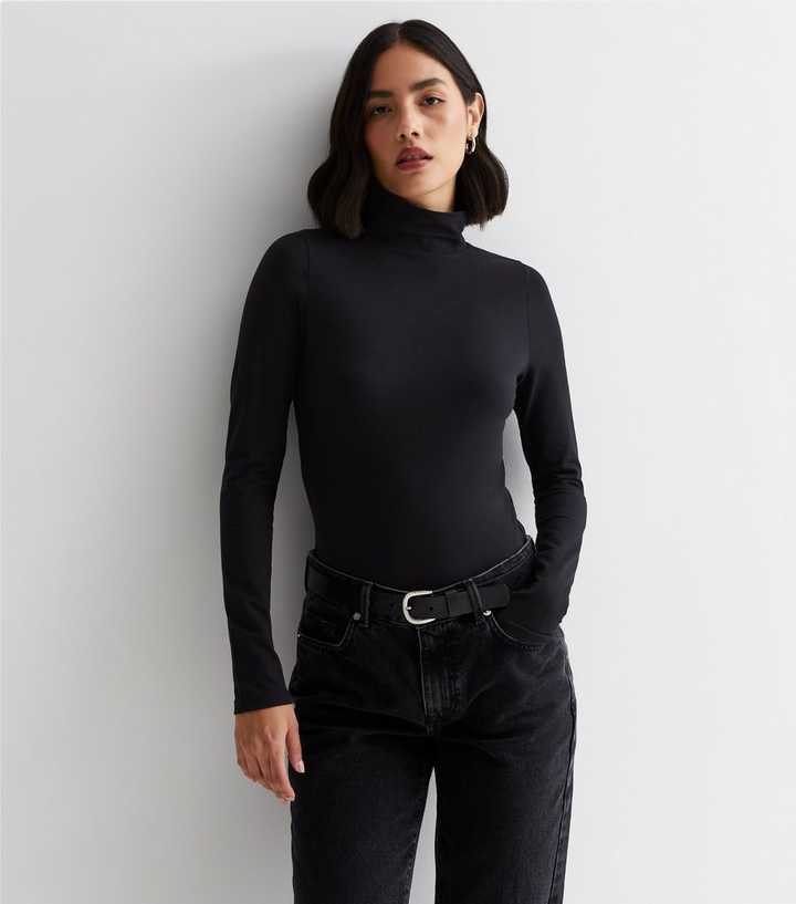 Black High Neck Sweater