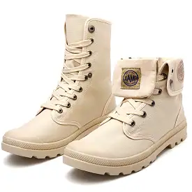 British Martin boots breathable canvas boots