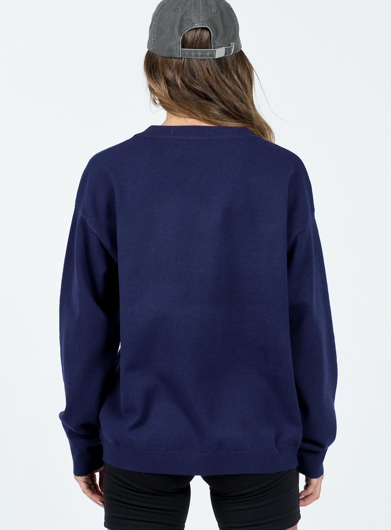 Chad Knit Sweater Navy