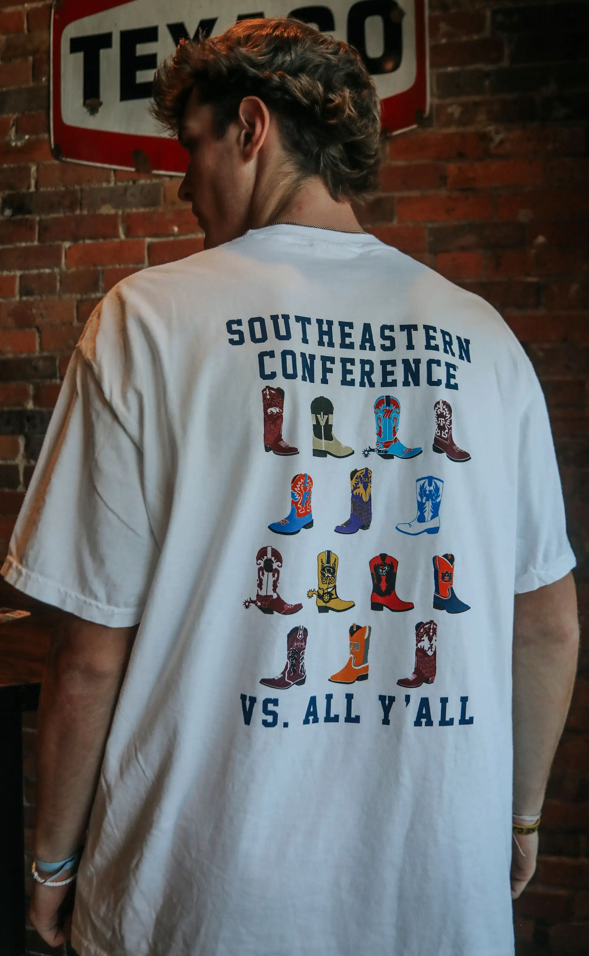 charlie southern: sec boots t shirt