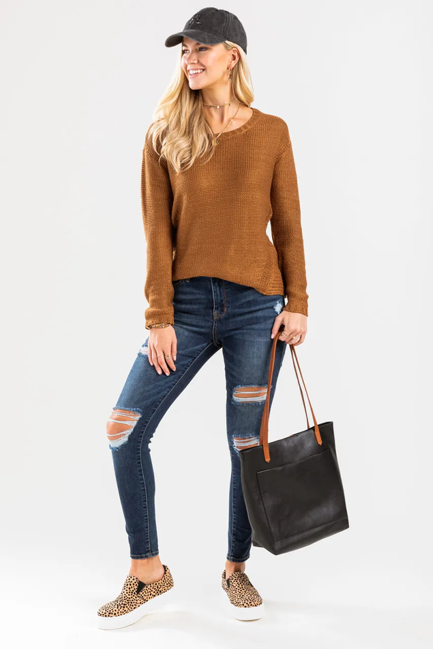 Elissa Round Neck Pullover Sweater