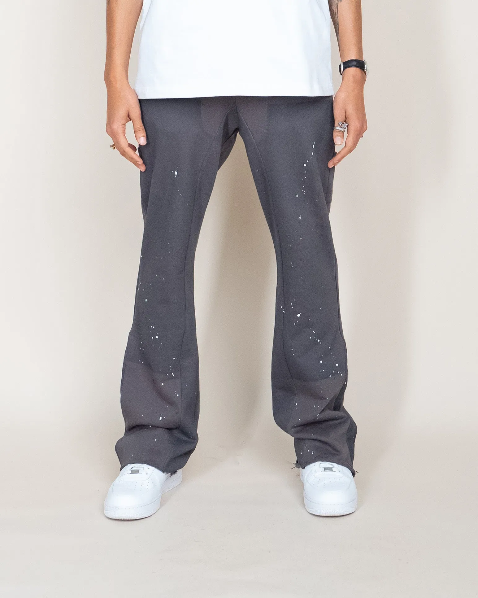 EPTM FRENCH TERRY CARPENTER PANTS - CHARCOAL