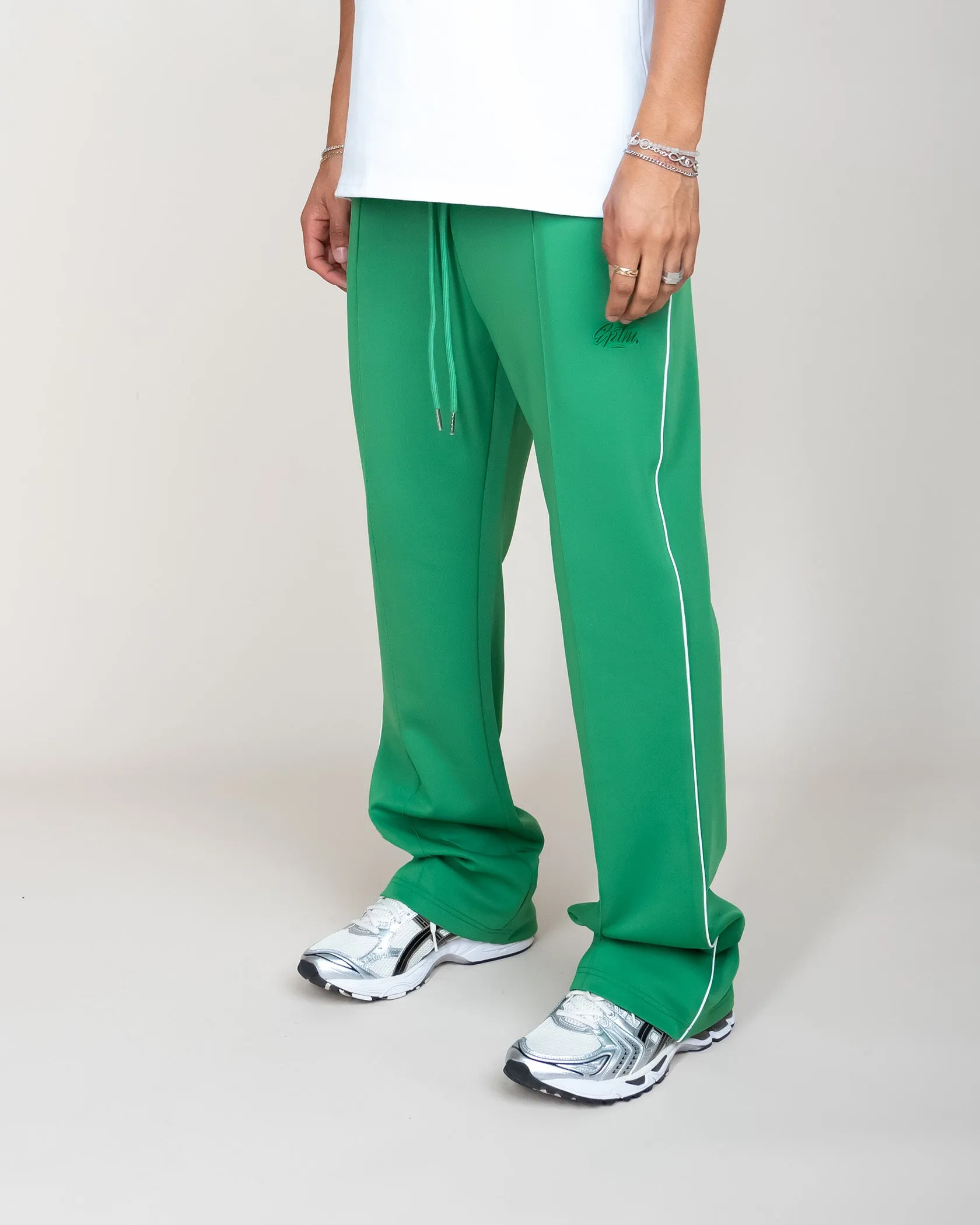 EPTM PERFECT PIPING TRACK PANTS-GREEN