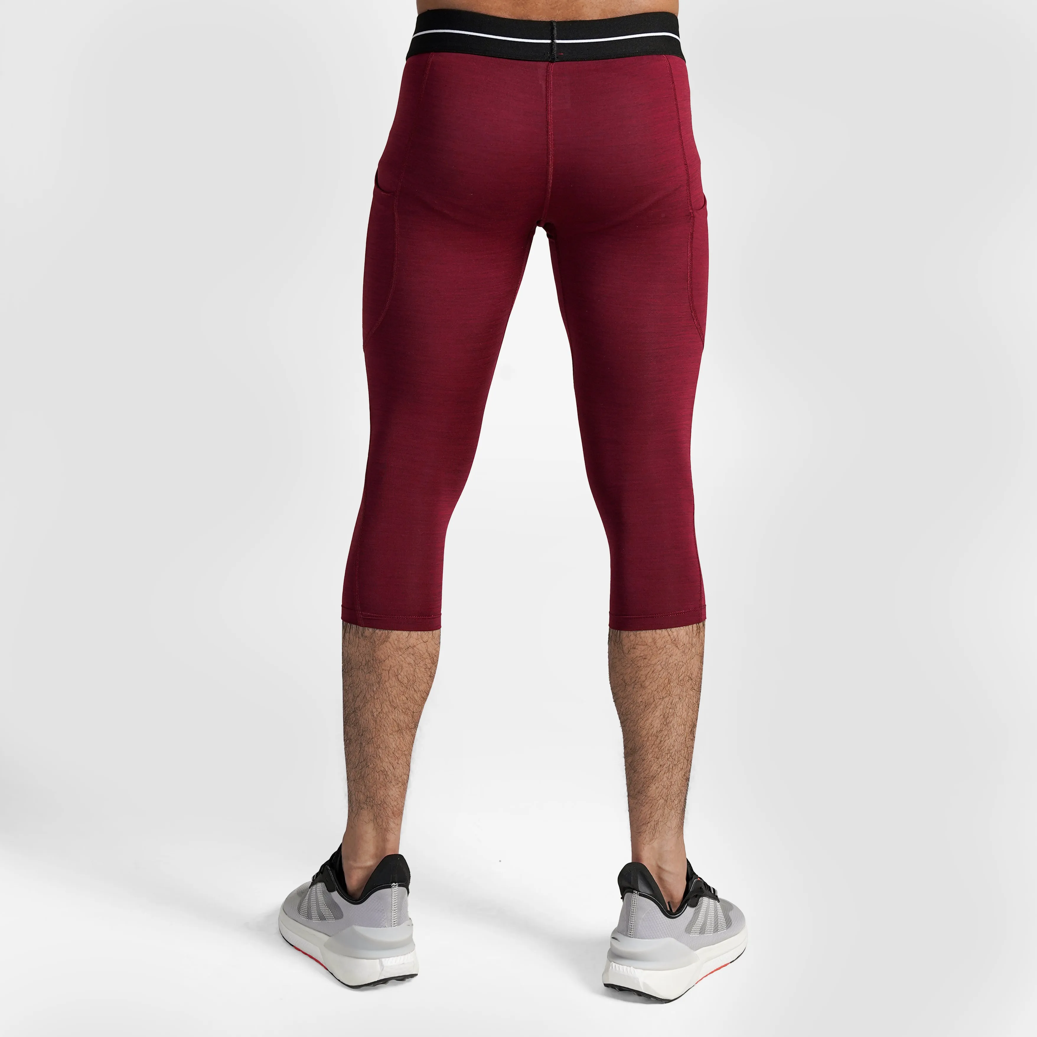 GA Compression 3/4 Pants (Maroon)