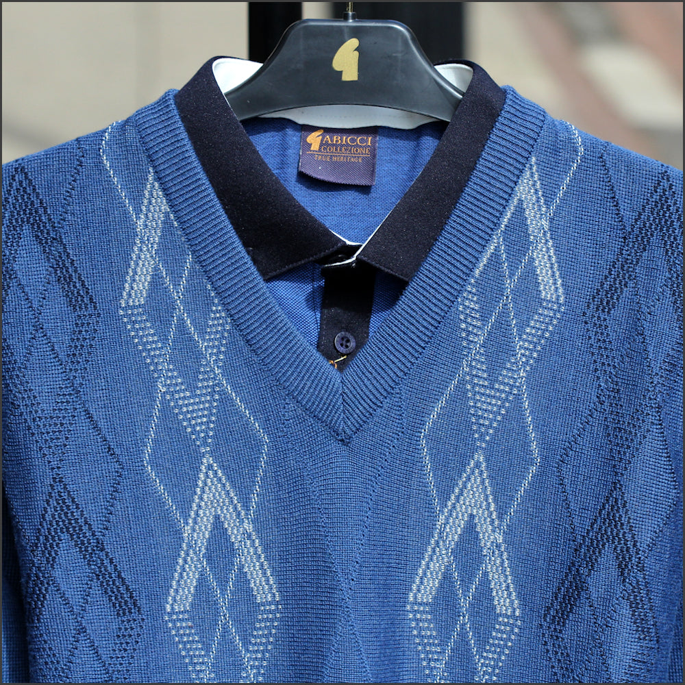 Gabicci M02 Ocean Patterned  V Neck>