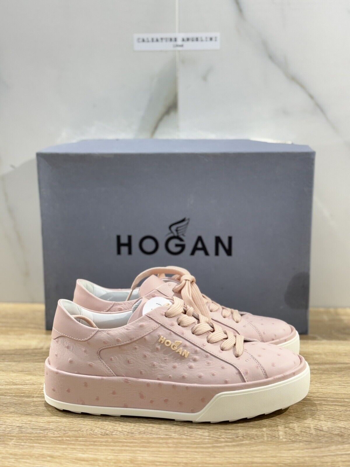 Hogan R320 Sneaker Donna Pelle Rosa Casual Hogan Woman 36