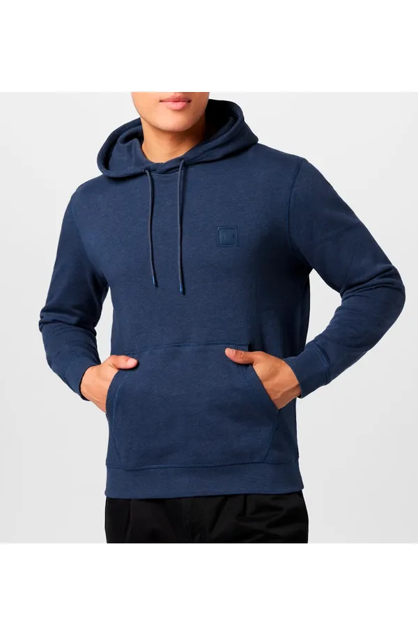 Hugo Boss Patch Wetalk Logo Hoodie Indigo