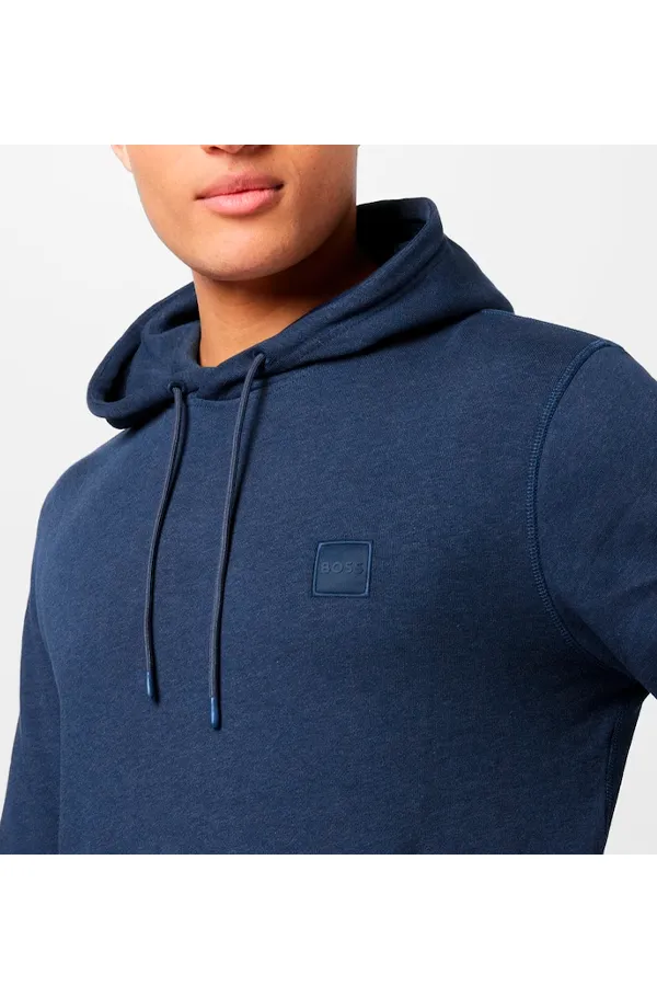 Hugo Boss Patch Wetalk Logo Hoodie Indigo