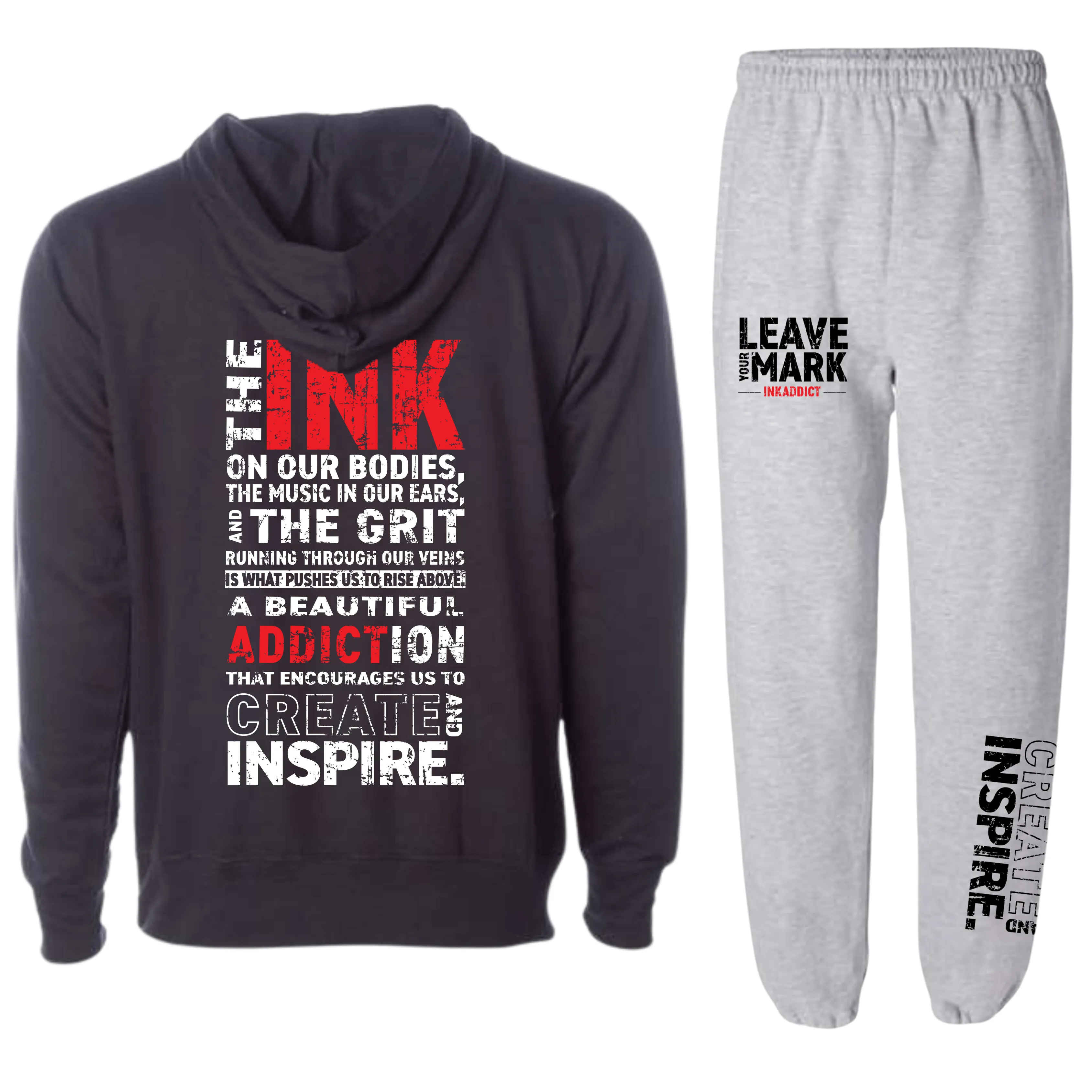 Ink Mantra Unisex Hoodie Set