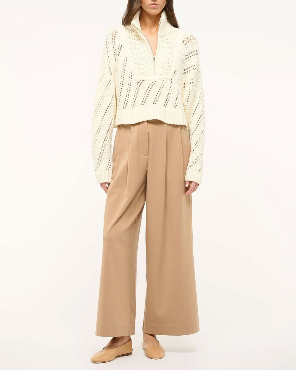 Ivory Cropped Hampton Sweater