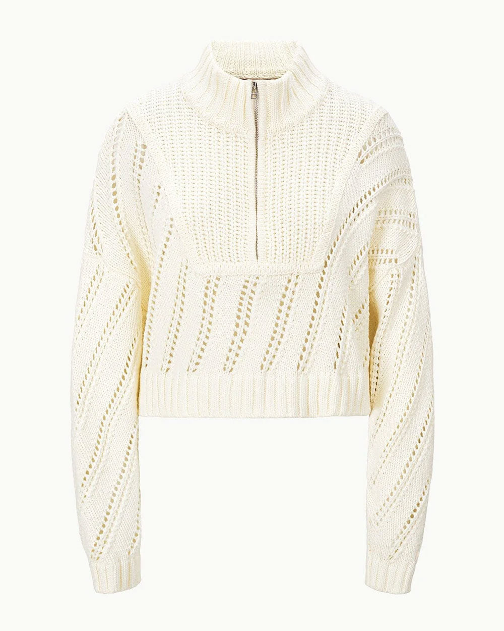 Ivory Cropped Hampton Sweater