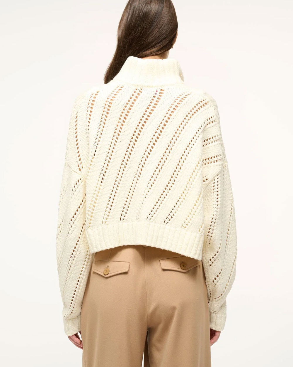 Ivory Cropped Hampton Sweater