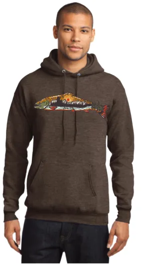 Lander, WY Fish scene Hoodie