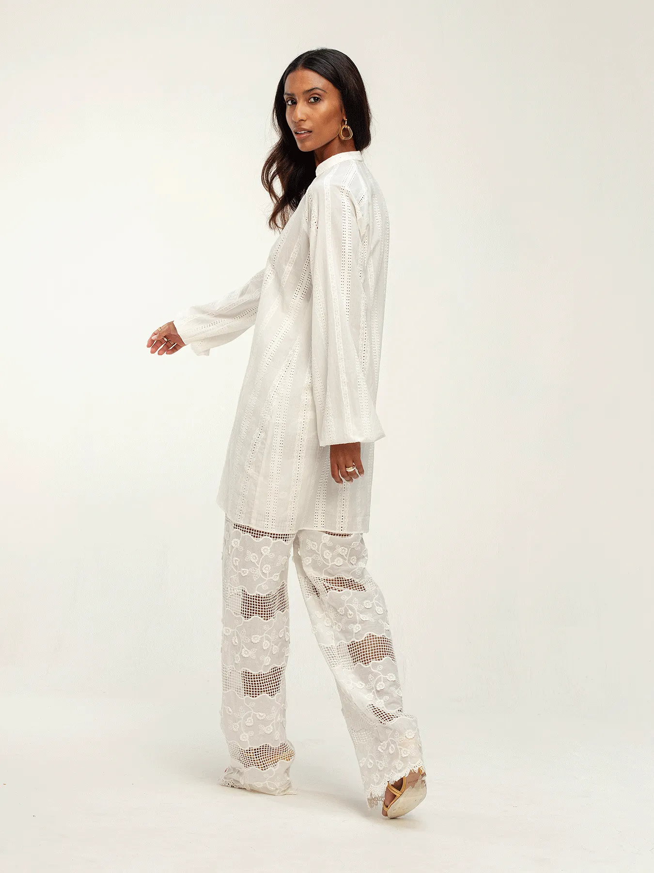 Leer Nar Pants - Bijour Blanc