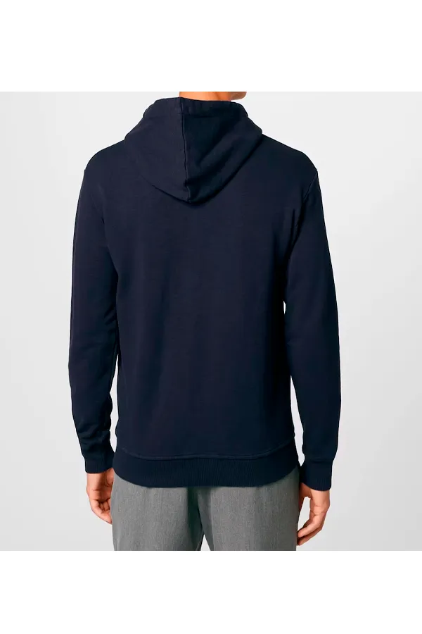 Les Deux Print Hoodie Navy