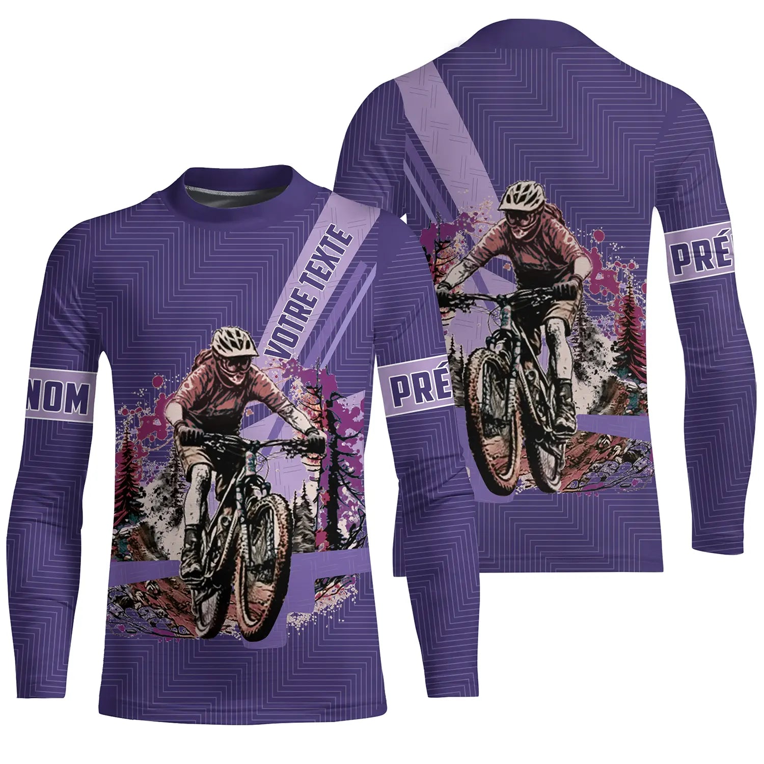 Maillot Vélo VTT Graphique Aventure - Confort & Style Cycliste - CT07022439