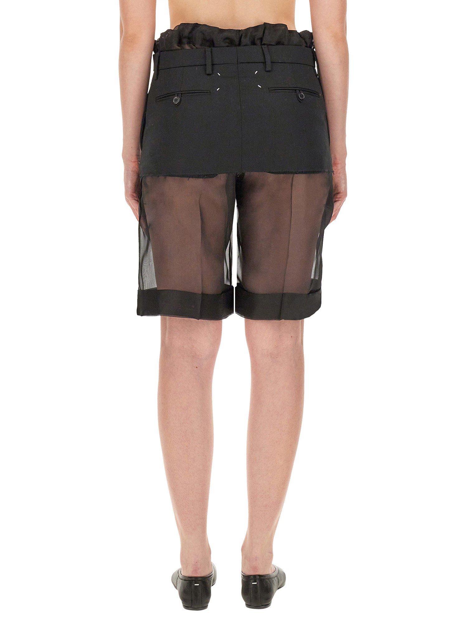 MAISON MARGIELA    LAYERED EFFECT PANTS SKIRT