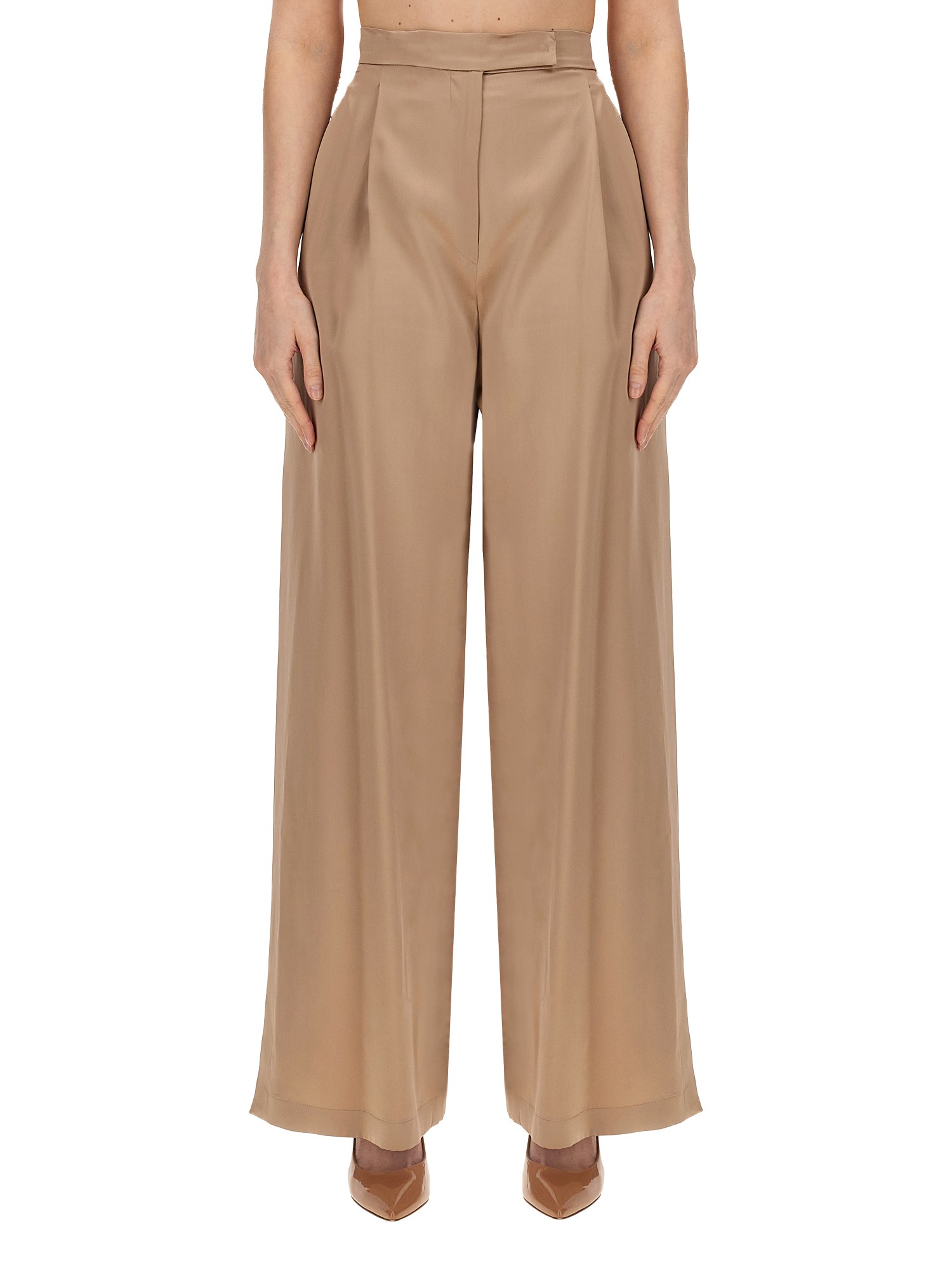 MAX MARA    SILK FIESTA PIANO PANTS