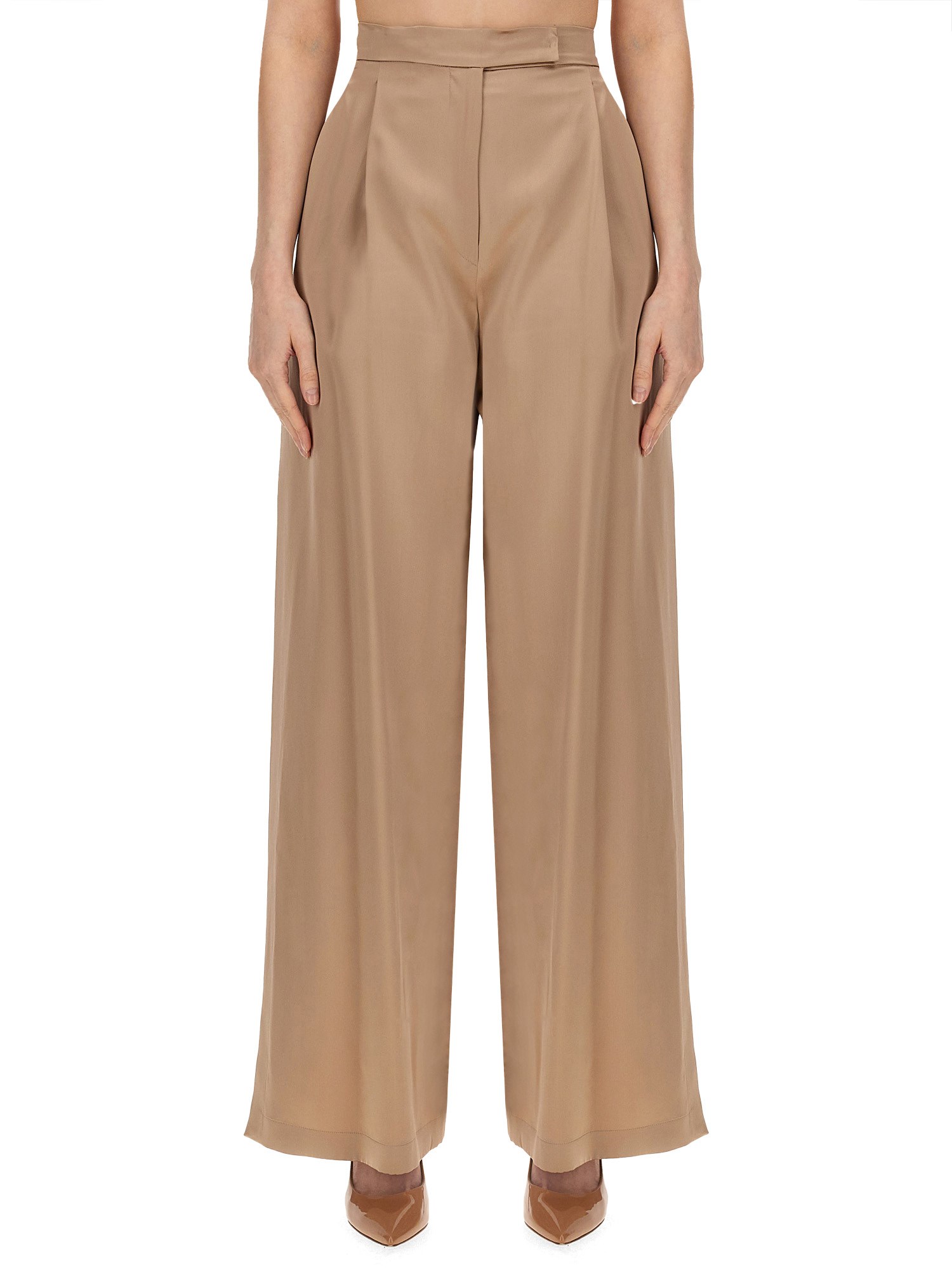 MAX MARA    SILK FIESTA PIANO PANTS