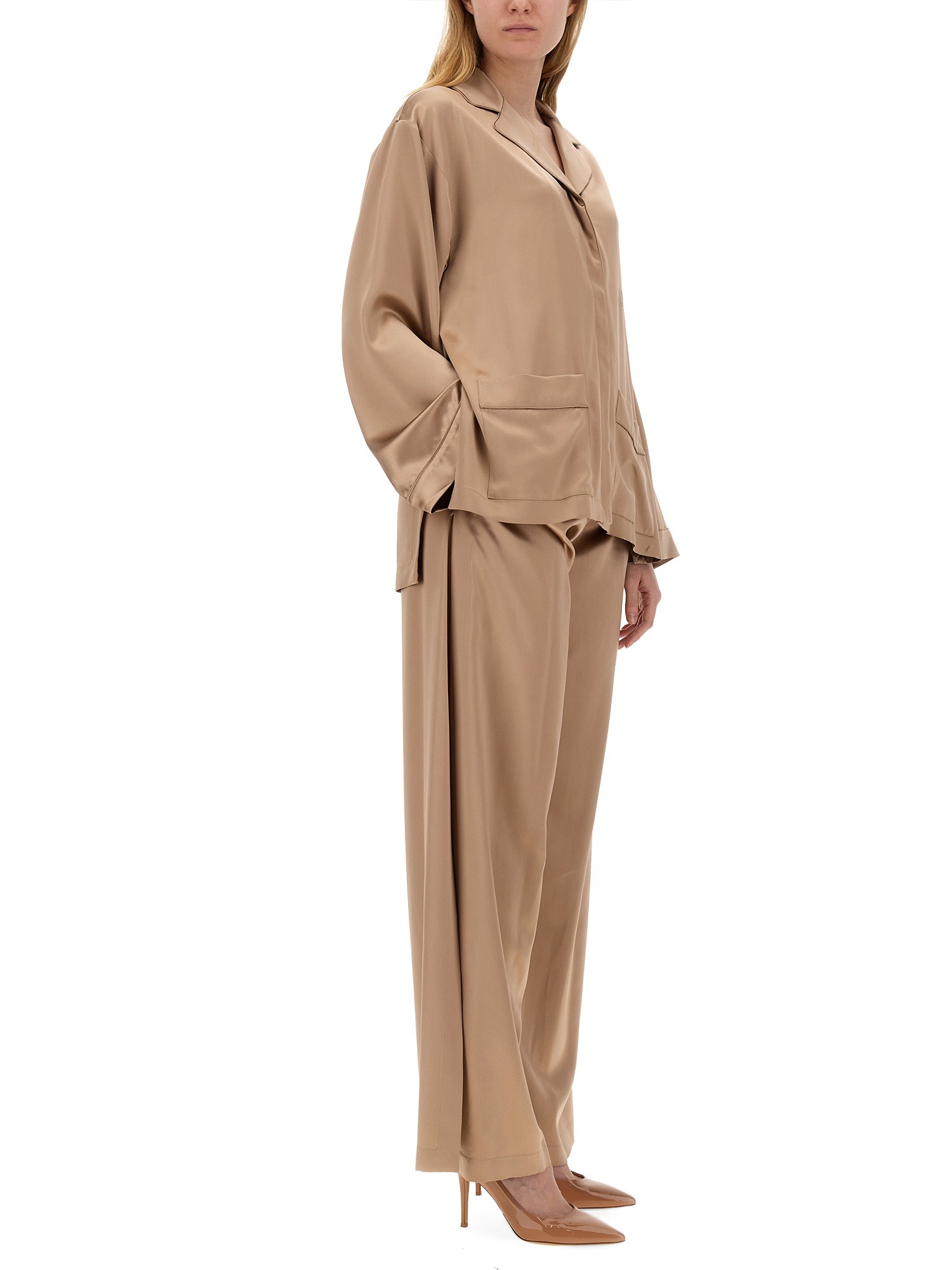 MAX MARA    SILK FIESTA PIANO PANTS