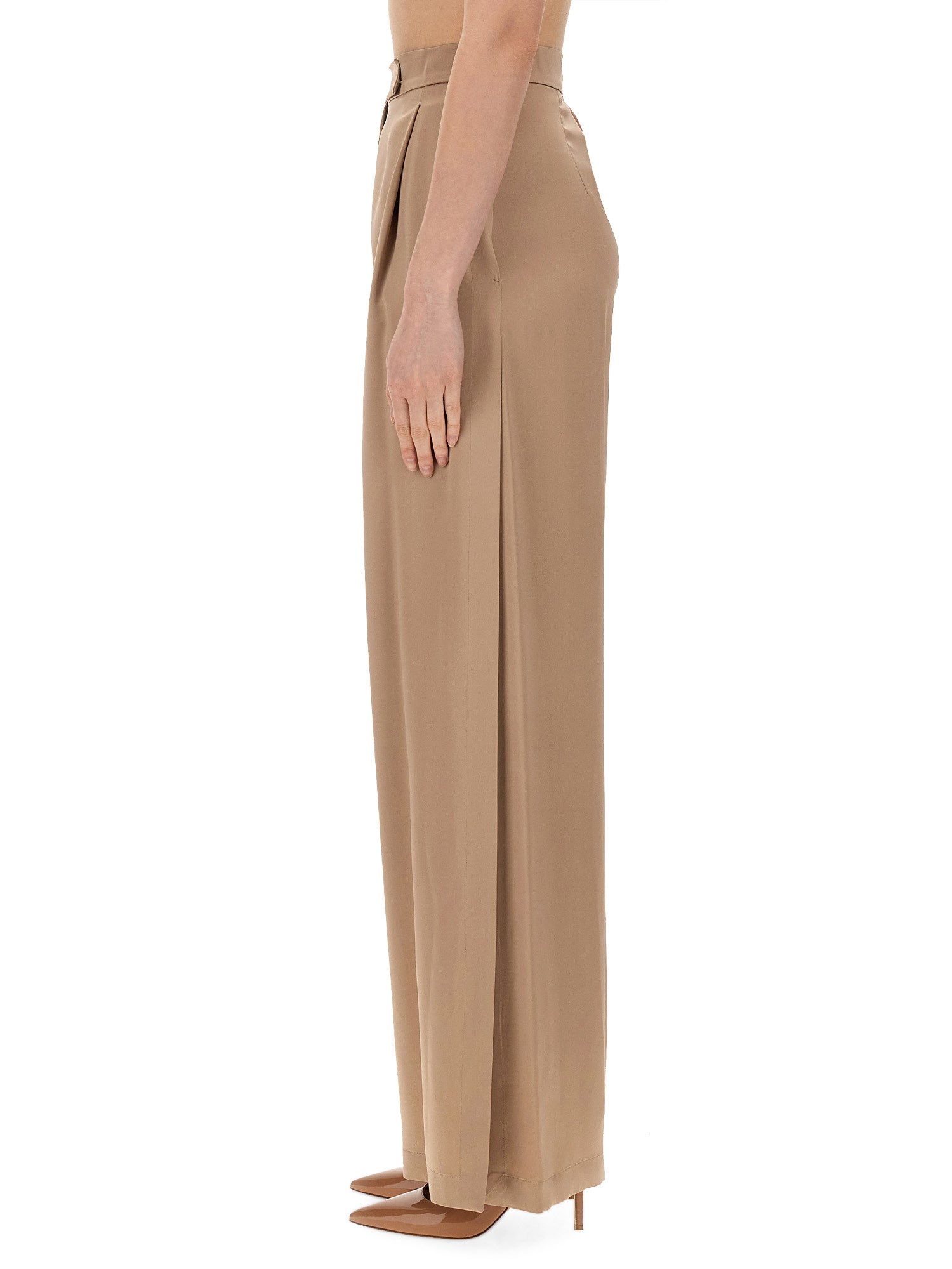 MAX MARA    SILK FIESTA PIANO PANTS