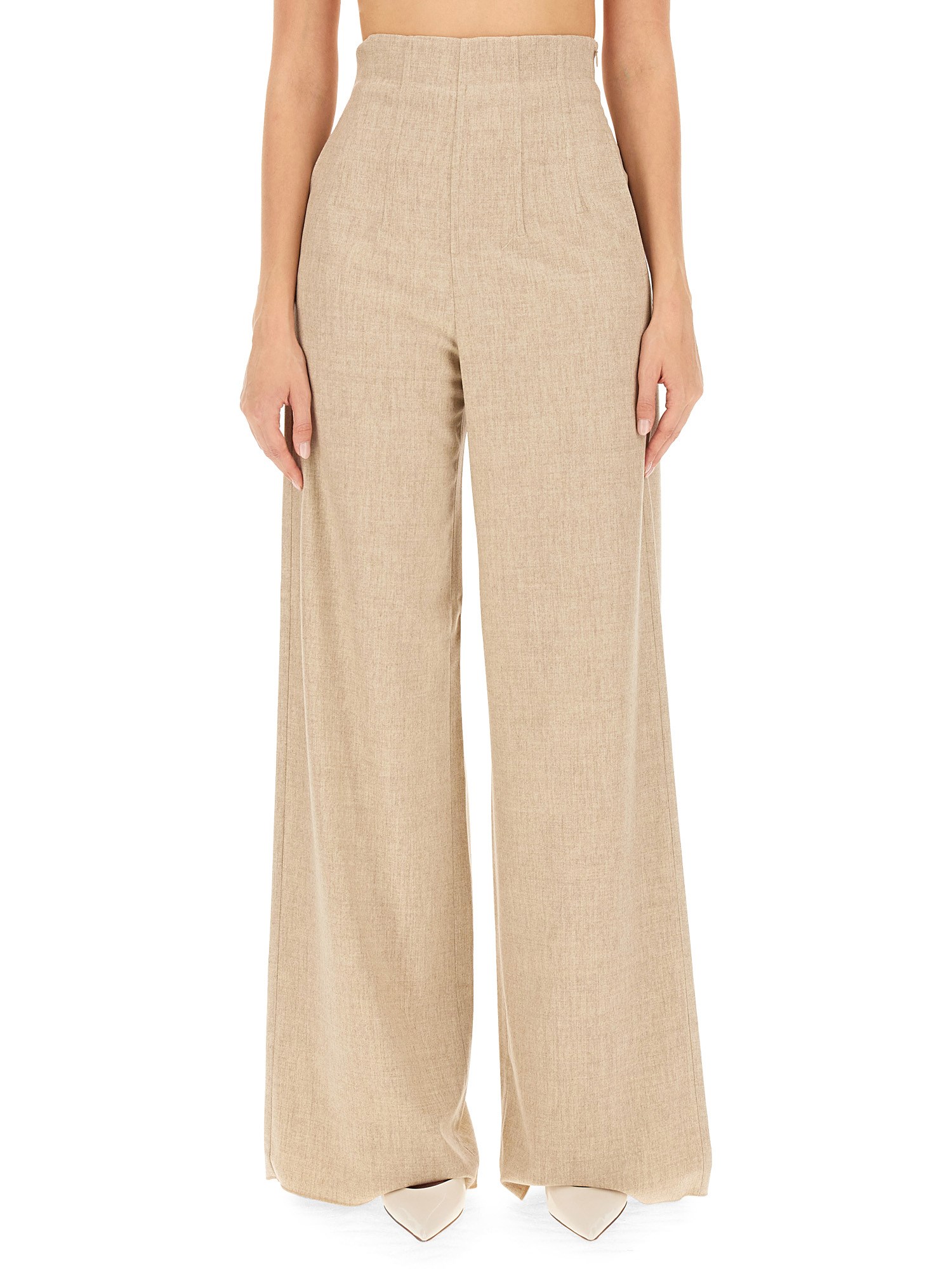 MAX MARA    VENAS WOOL LONG PANTS