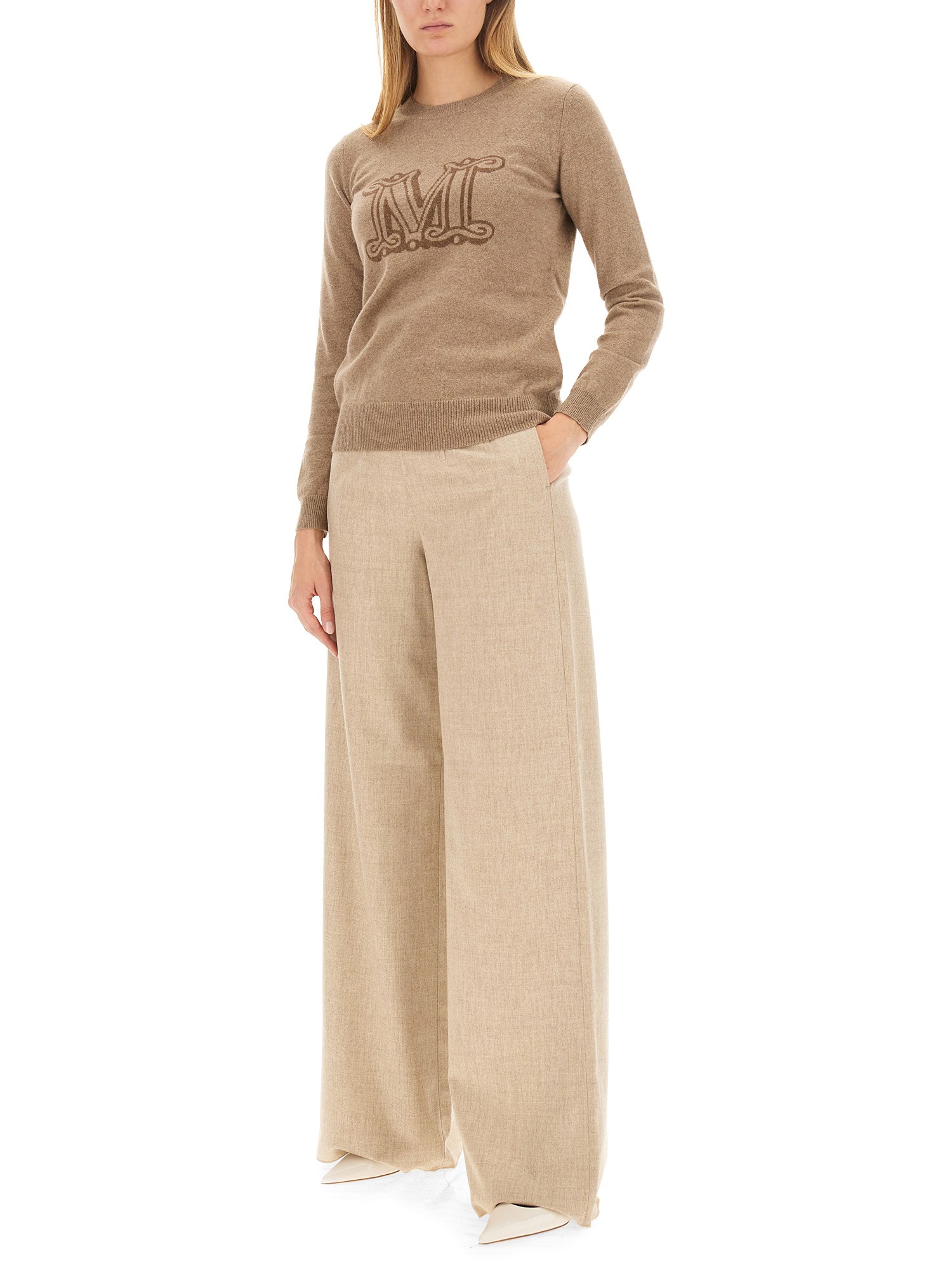 MAX MARA    VENAS WOOL LONG PANTS