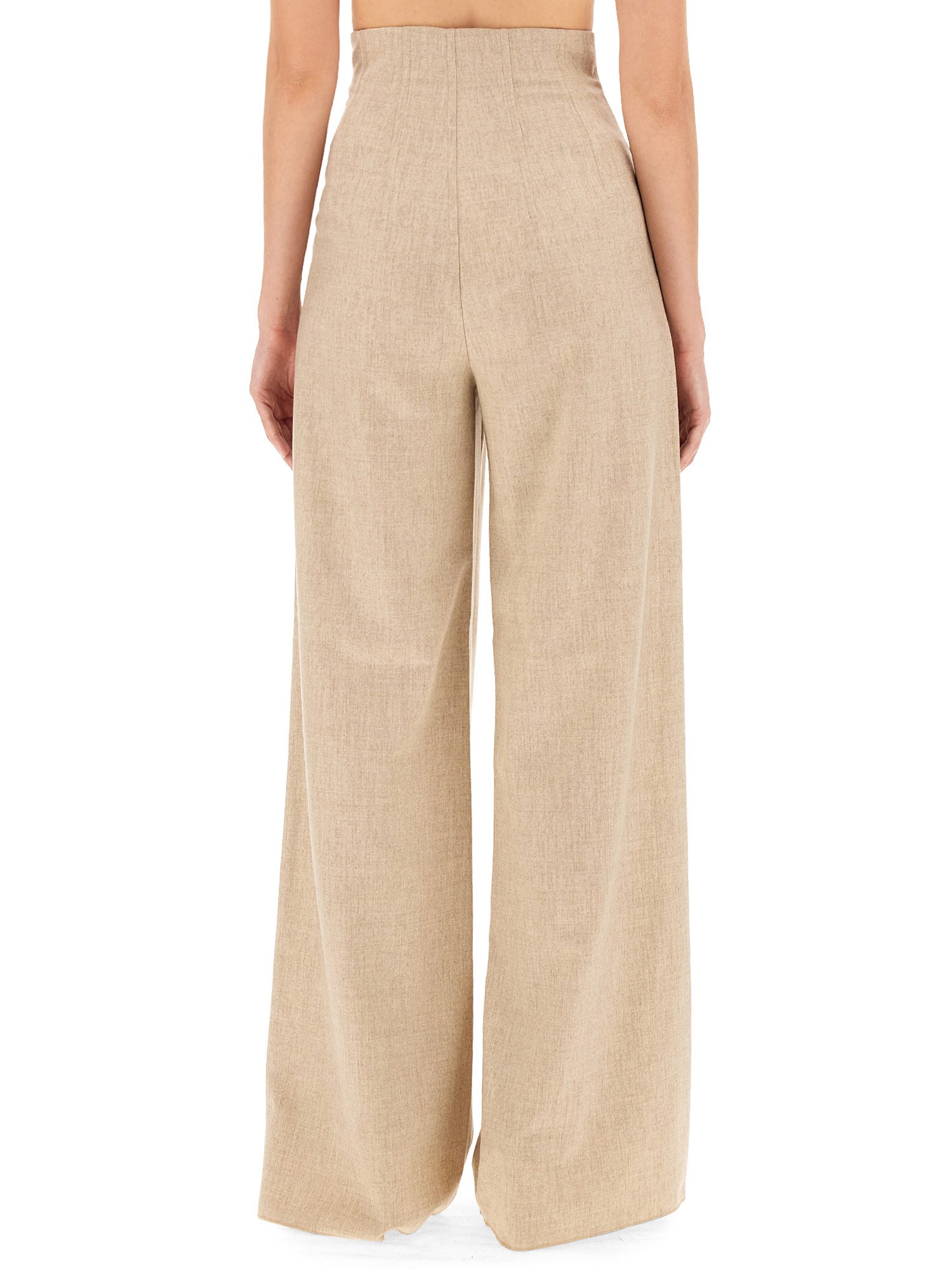 MAX MARA    VENAS WOOL LONG PANTS