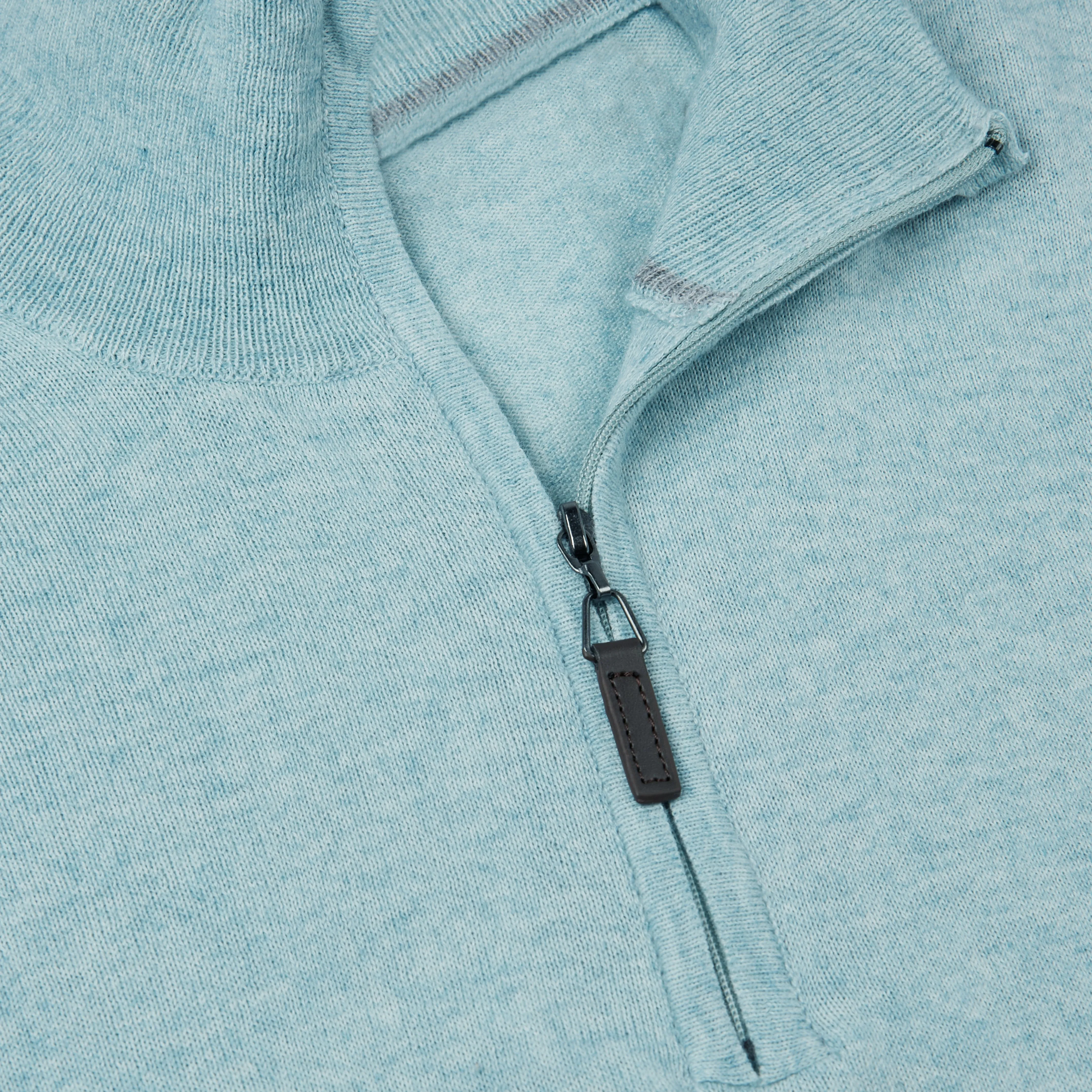 Melange Quarter Zip Pullover Sweater