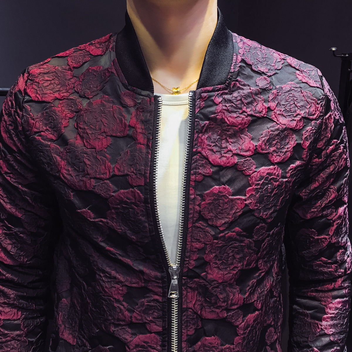 Men's Luxury Vintage Style Casual Slim Fit Rib Sleeve Party Jacket