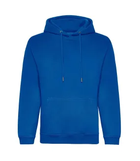 Mens organic hoodie royal blue Awdis