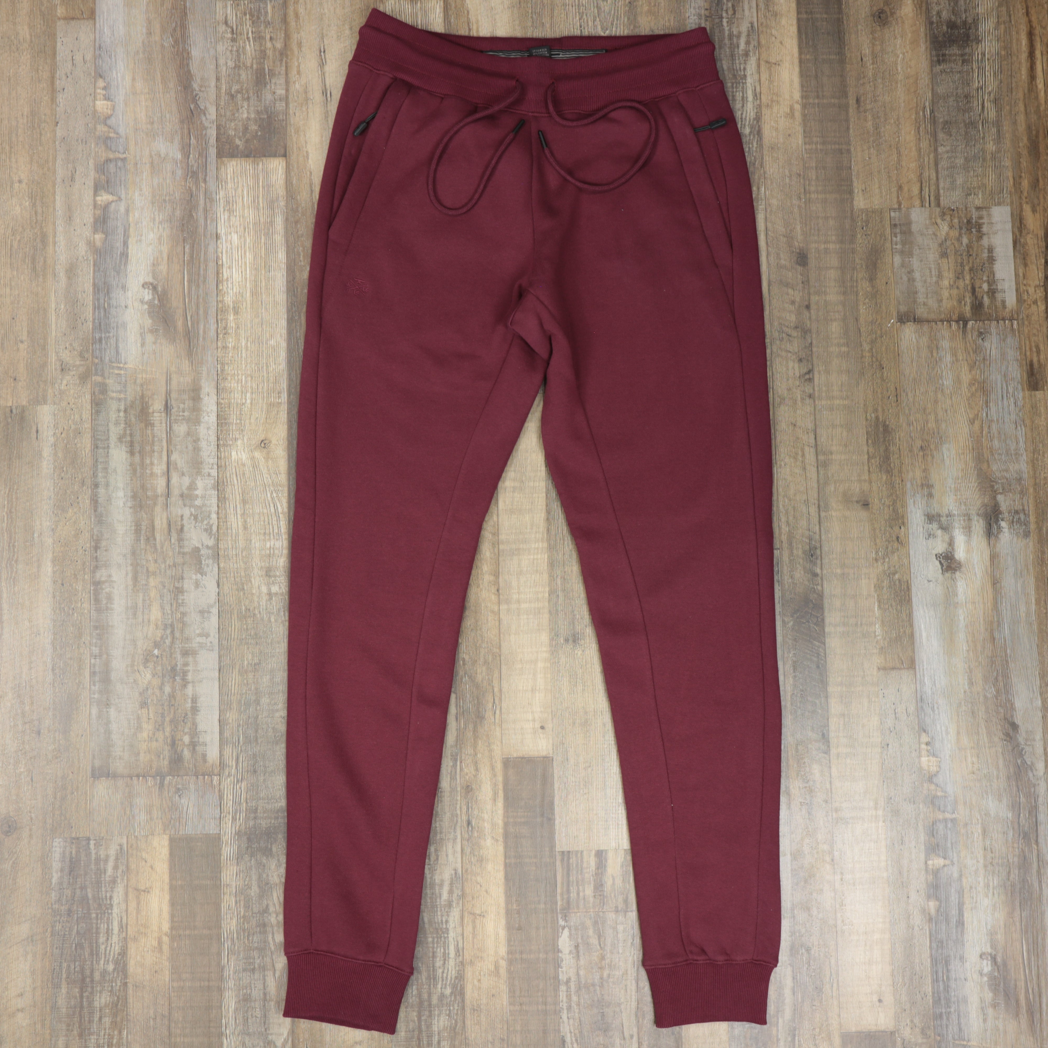 Men's Wine Fleece Sweatpants Jogger Pants Bottom