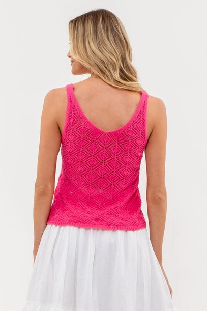 Mica Eyelet Sweater Tank