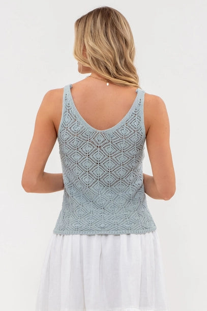 Mica Eyelet Sweater Tank