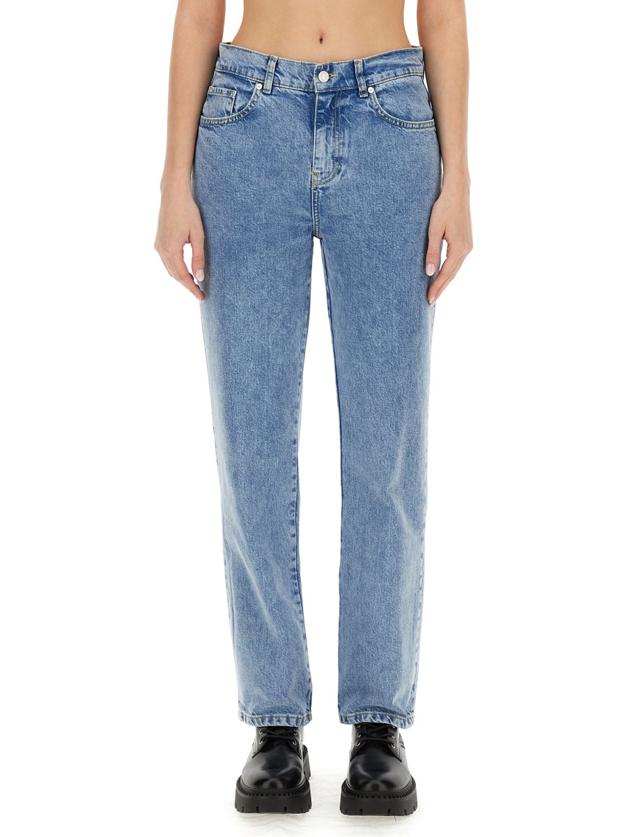 MOSCHINO JEANS    RECYCLED DENIM BOYFRIEND PANTS