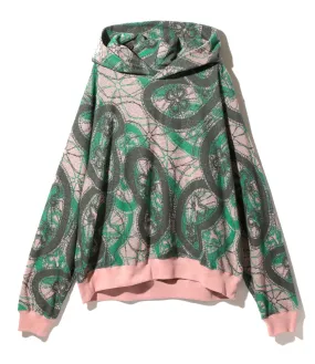 Needles Classic Hoody - Papillon Pile Jq. - Pink / Green